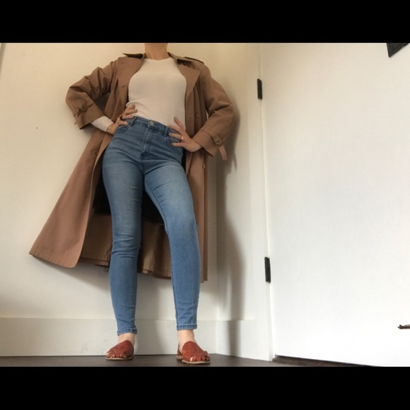 London Fog Dusty Rose Vintage Trench Coat RARE - Picture 6 of 14